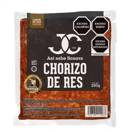 Jc Chorizo De Res 250 Grs