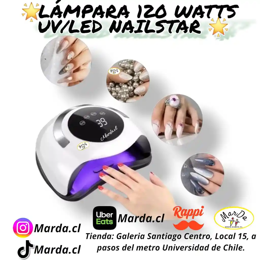 Lampara Uv/led 120 W Nailstar Para Manicure