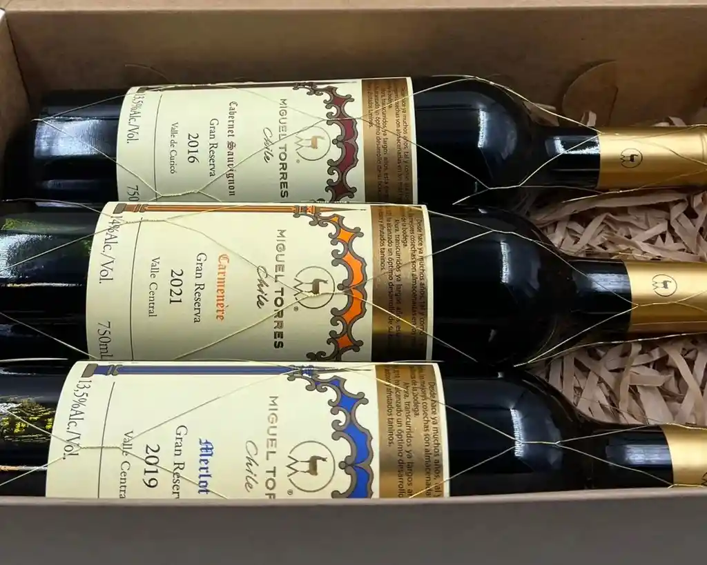 Pack Regalo 3x Vino Miguel Torres Gran Reserva