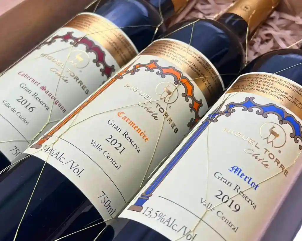 Pack Regalo 3x Vino Miguel Torres Gran Reserva