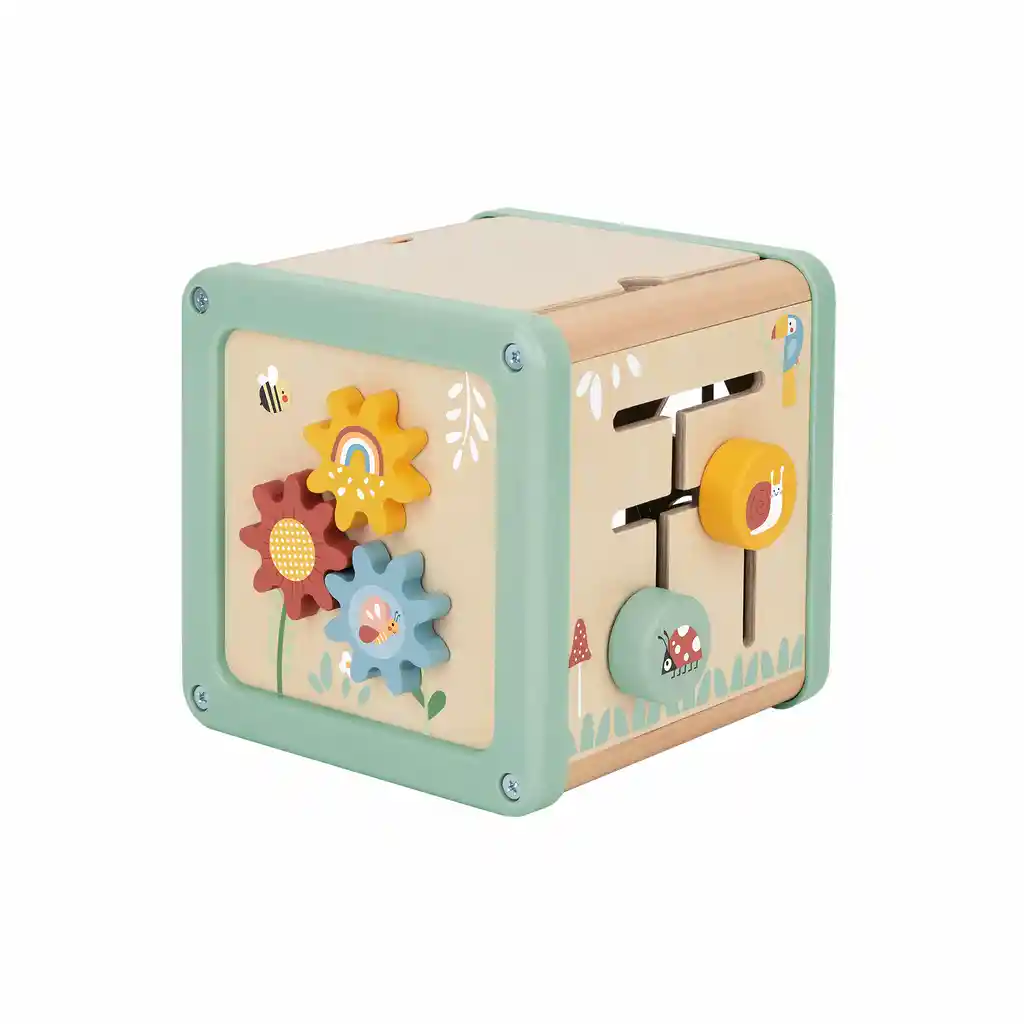 Cubo Didáctico De Madera Tooky Toy Tj006