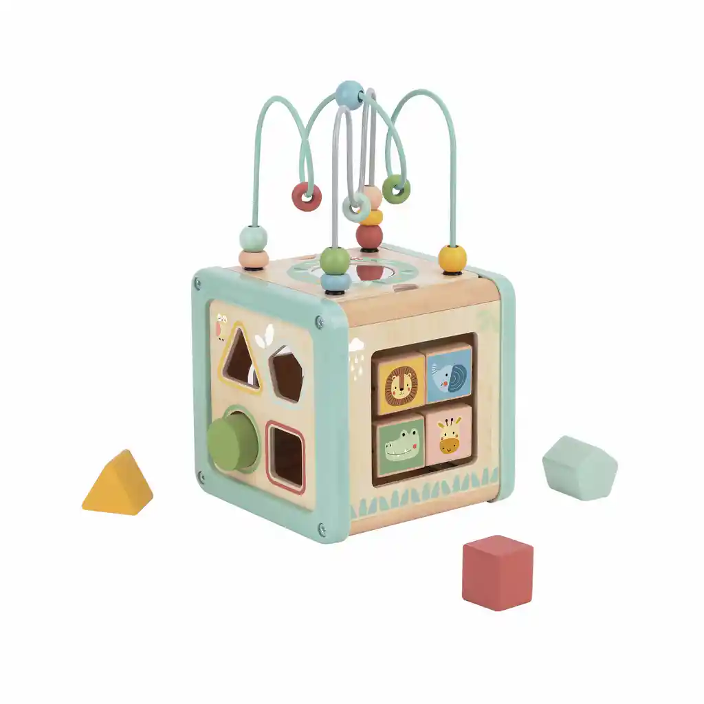 Cubo Didáctico De Madera Tooky Toy Tj006