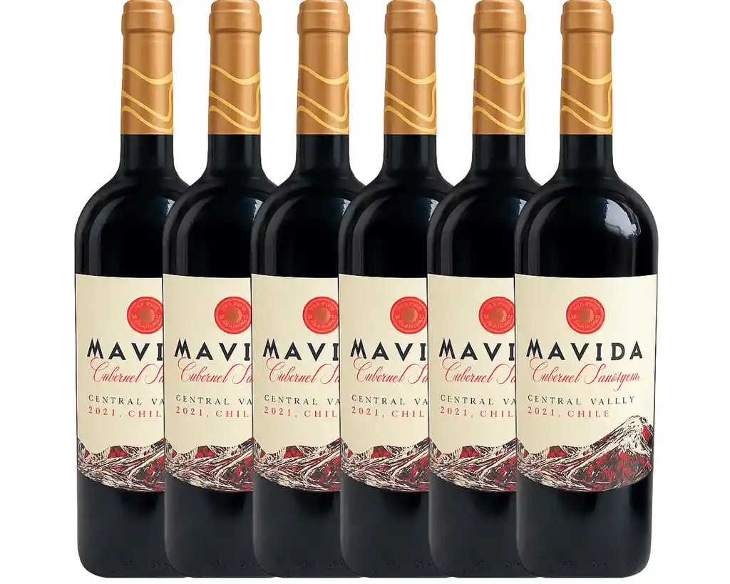 6x Vino Reserva Mavida Cabernet Sauvignon 750cc