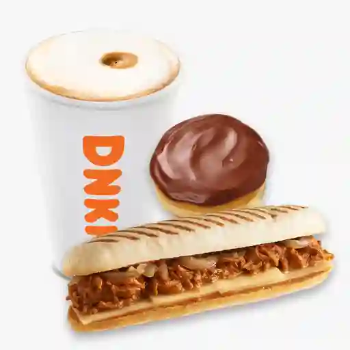 Sándwich, donut classic y bebida m