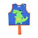 Chaleco Flotador Infantil Dinosaurio Azul 15 A 19 Kg Green Dolphin G154