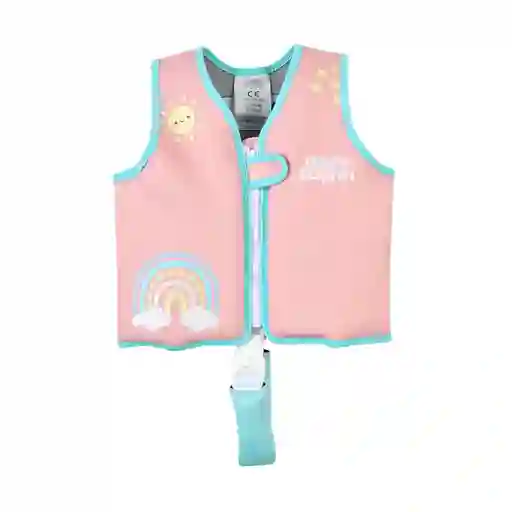 Chaleco Flotador Infantil Arcoíris Palorosa 19 A 30 Kg Green Dolphin G157