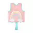 Chaleco Flotador Infantil Arcoíris Palorosa 19 A 30 Kg Green Dolphin G157