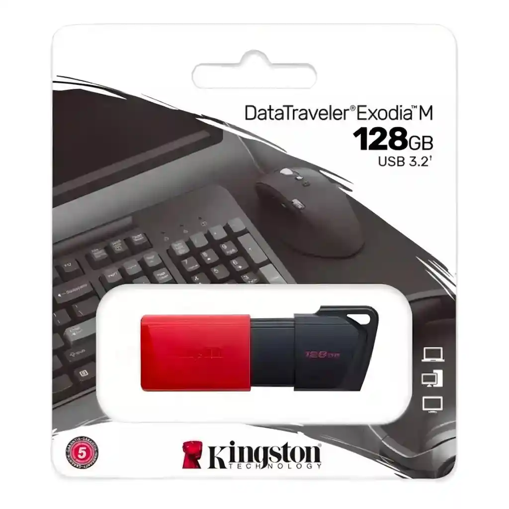 Pendrive Kingston Usb 3.2 128gb Rojo