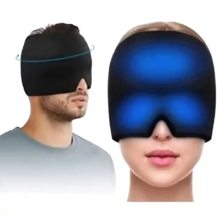 Gorro De Gel Alivio De Migraña, Dolor De Cabeza Terapia De Frío.