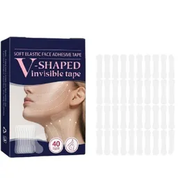 Cinta Adhesiva De Estiramiento Facial Invisible - 40 Pcs