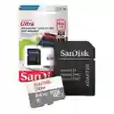Tarjeta De Memoria Microsd 64gb Sandisk + Adaptador 100mb/s