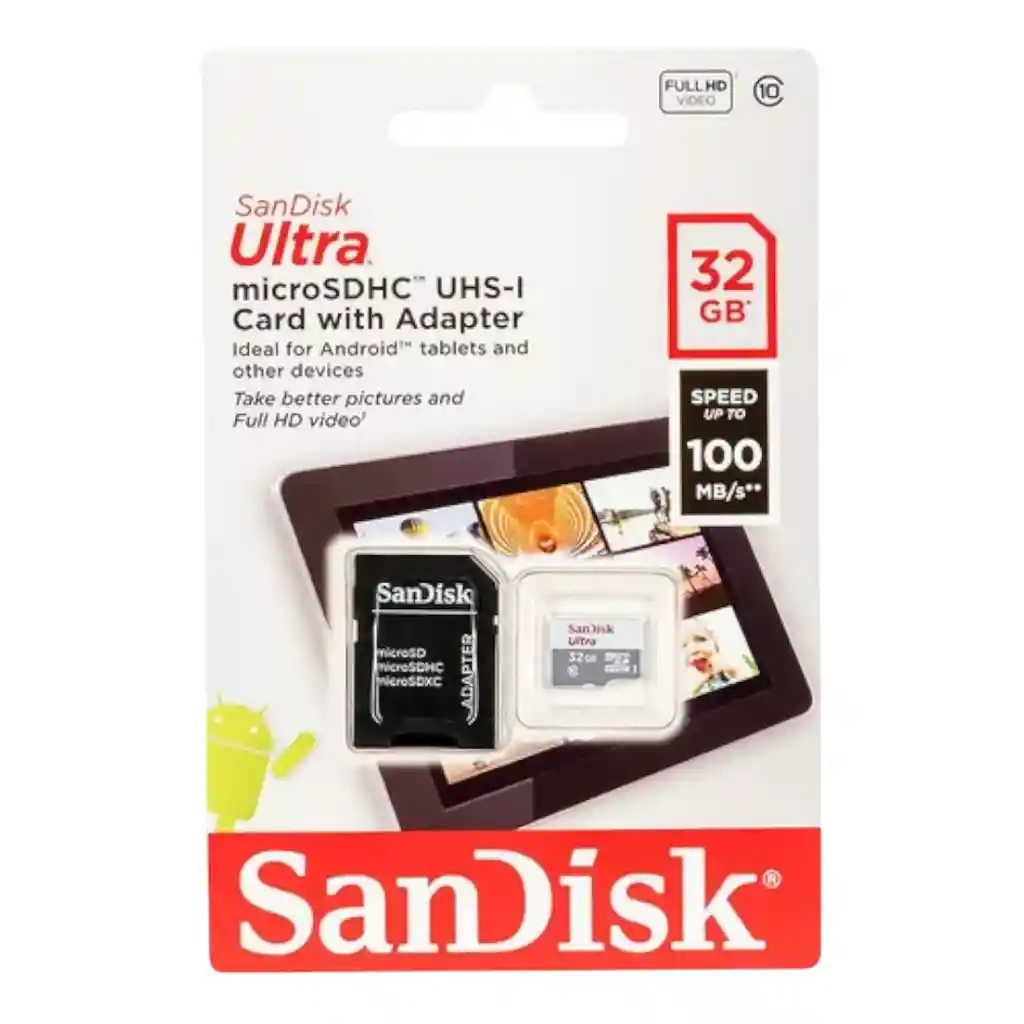 Tarjeta De Memoria Microsd 32gb Sandisk