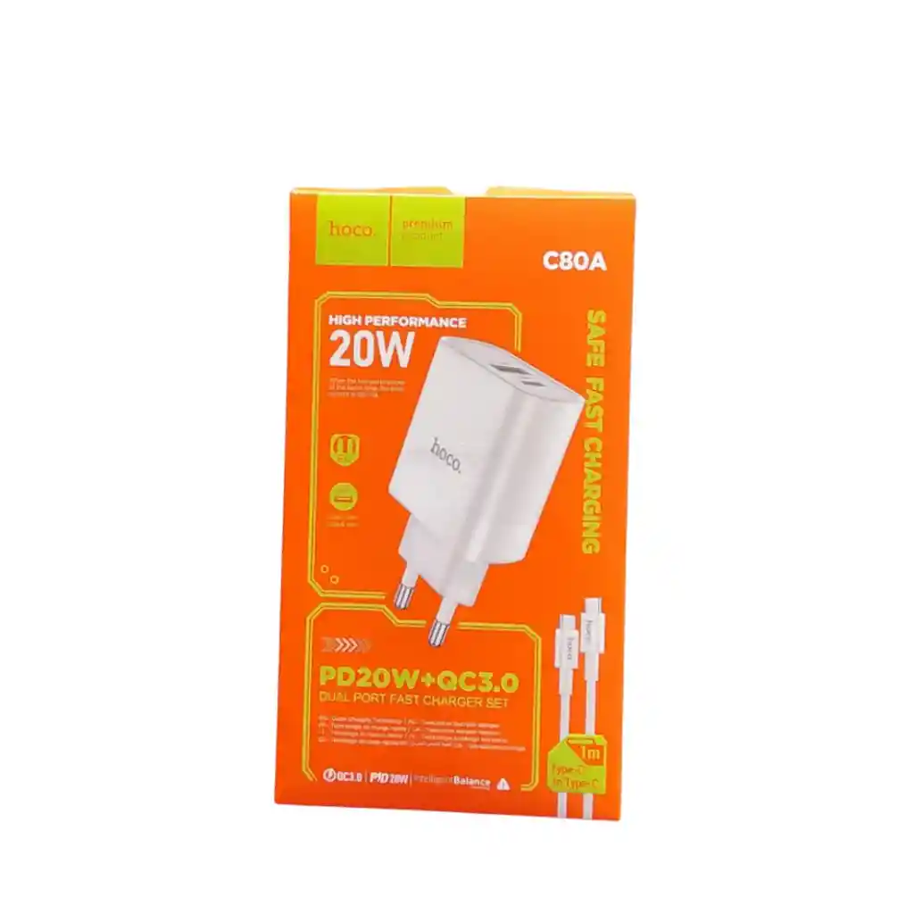 Cargador Con Cable C A C C80a 20w