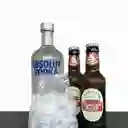 Moscow Mule (absolut Bot 750 Cc + 2 Fentim.ginger Beer 200 Cc + Hielo 2 Kg)