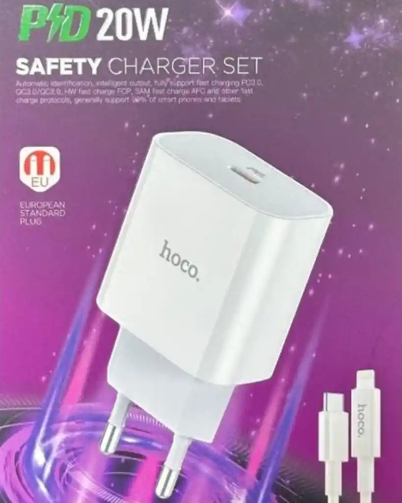Cargador Hoco Para Iphone 20w C76a Plus