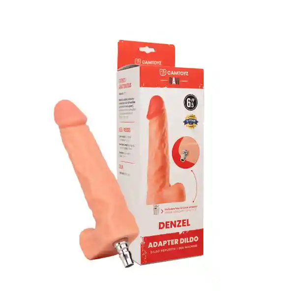 Denzel Dildo Ultrarealista Con Adaptador Camtoyz Sex Machine Lovense