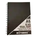 Cuaderno De Hojas Negras A5 25hjs 160grs
