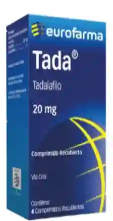 Tadalafilo 20 Mg X 4 Comprimidos Recubiertos