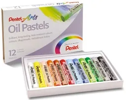 Crayones Oleo Pastel 12 Colores Pentel