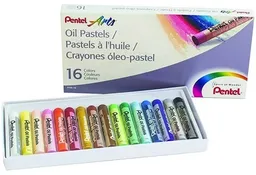 Crayones Oleo Pastel 16 Colores Pentel