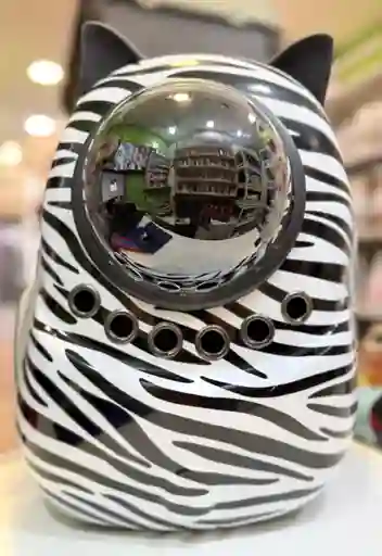Mochila Transportadora Cebra Con Orejitas	