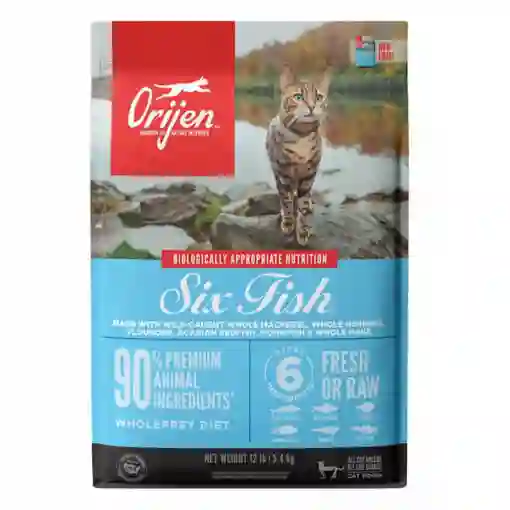 Alimento Gatos Orijen Six Fish 5.45kg