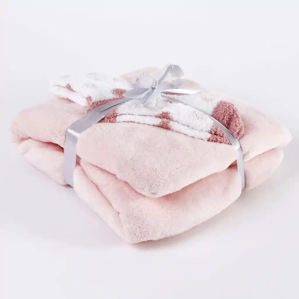 Ripley Home-pack Mama Manta 120x150+calcetines Pink Oi25