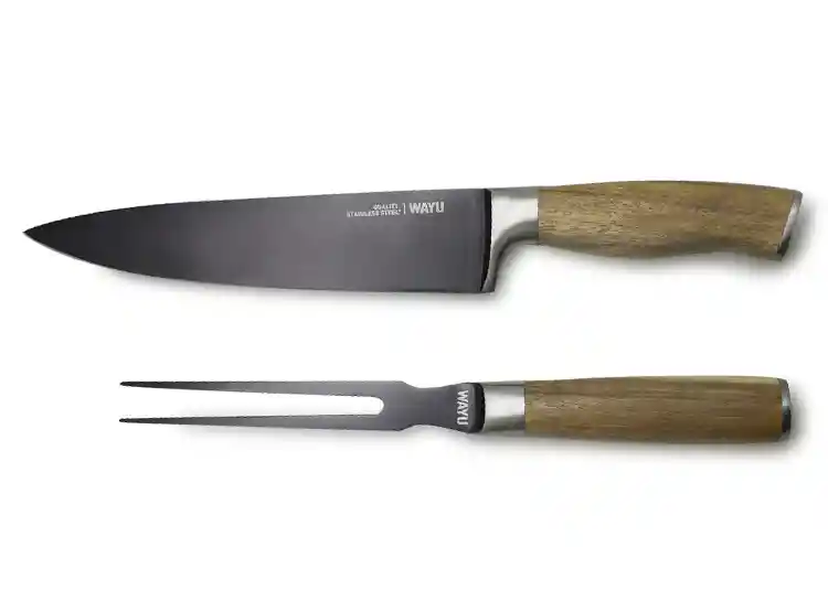 Wayu-cuchillo + Tenedor Wayu