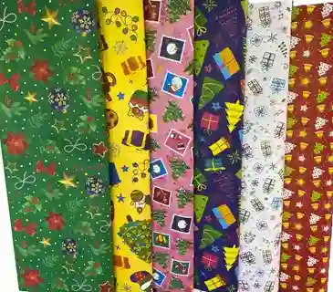 Pliego De Papel De Regalo Navideño 1 Unidad 90x70 Diseños Variados 2