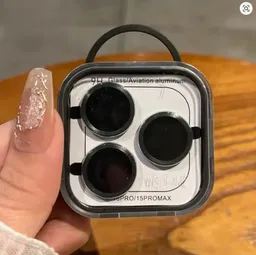 Protector De Camara Iphone 15 Pro/15 Pro Max - Verde Oscuro