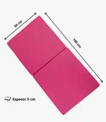 Colchoneta Deportiva Tela Lona Oxford 100x50x5cm / Rosado