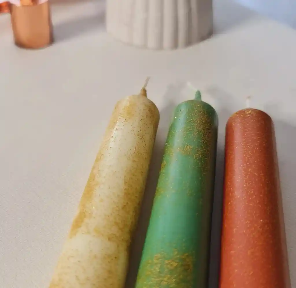 Set Velas Cónicas Navidad