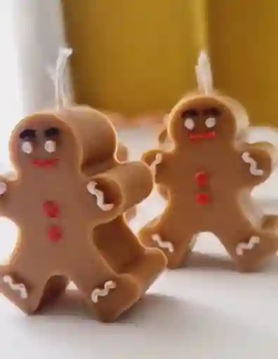 Vela Galleta Hombre De Jengibre