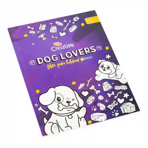 Libro Para Colorear Dog Lover Kawai 50 Paginas