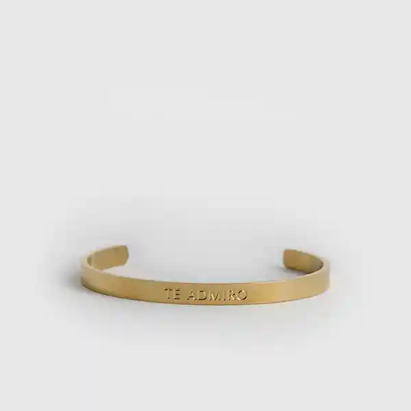 Esclava Mini Strass Te Admiro Dorado