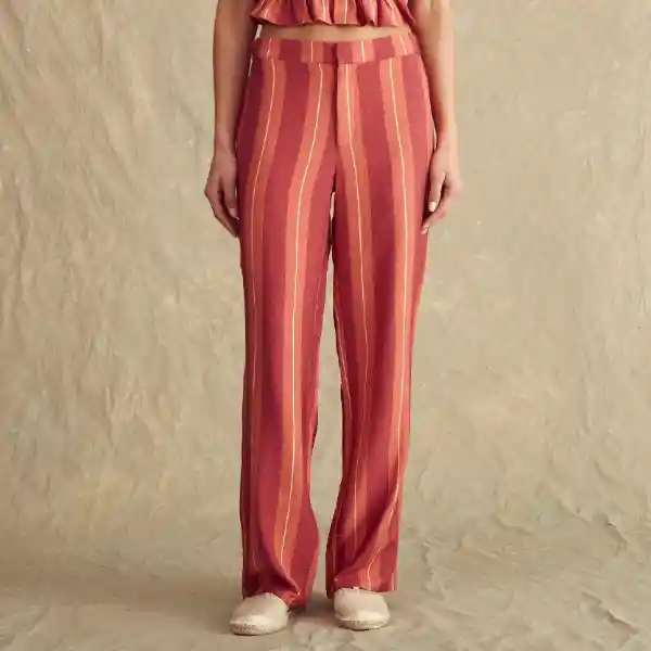 Pantalón Paradiso Líneas 40 Rosado