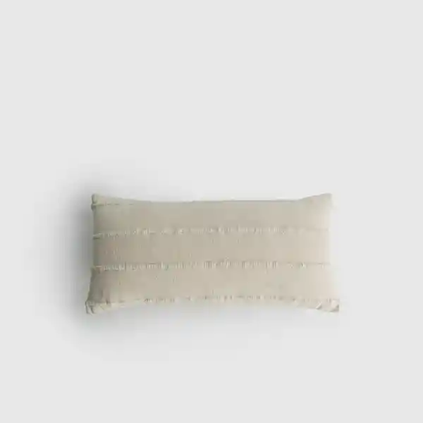 Cojín Líneas Textura 30 X 60 Cm Beige