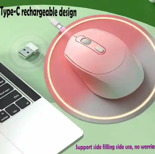 Mouse Bluetooth 2.4ghz M128 Rosado