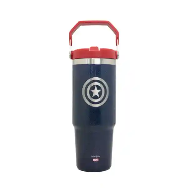 Botella Térmica Insulada Mango Marvel 850ml Capitan America