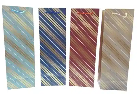 Bolsa De Regalo Para Botella Con Diseño 12x36x9 Aries