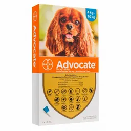 Antiparasitario Interno Y Externo Advocate Perro 4-10kg