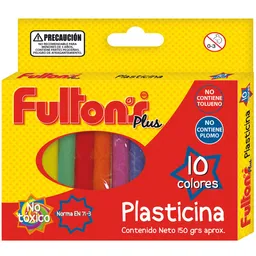 Plasticina 10 Colores Redondo Fultons