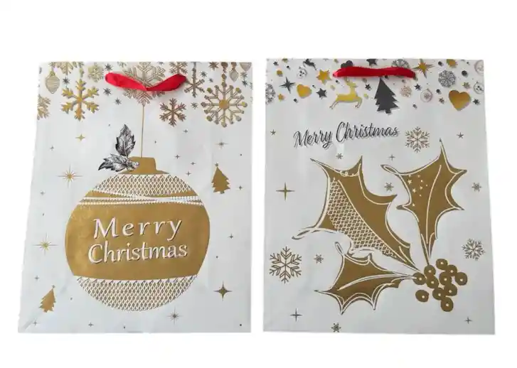 Bolsa De Regalo Navidad Diseño Aleatorio 26x32x10cm (diseño 21)