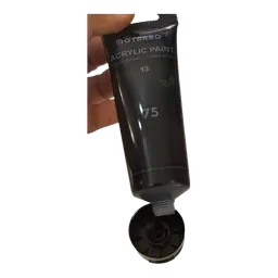 Pinturas Acrílicas 75 Ml Multicolores Arte-manualidades Color Negro
