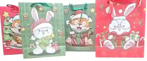 Bolsa De Regalo Para Navidad 30x40x12 Cm