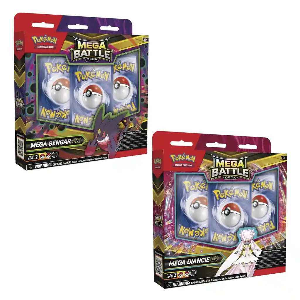 Pokemon Tcg Mega Battle Deck Gengar Ex / Diancie Ex Esp