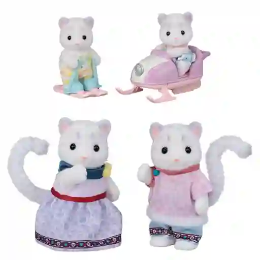 Familia Leopardo De Las Nieves Sylvanian Families