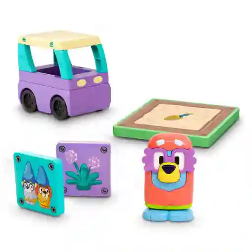 Bloques Construccion Magneticos Bluey Booster Pack Tile Town