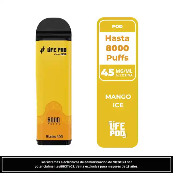 Life Pod Recarga Mango Ice 8.000 Puff