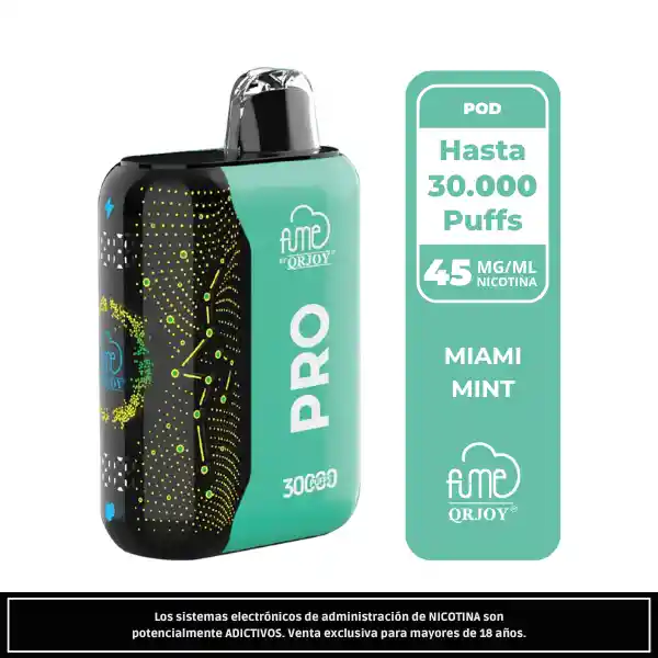 Fume Pro Miami Mint 30.000 Puffs.